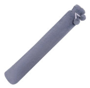 Lång varmvattenflaska, varmvattenflaska med mjukt överdrag, 2 liter med 2 supermjuka överdrag, högkapacitets tubvarmvattenflaska 73 x 13 cm för axlar