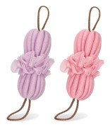 2-pack Loofah Bad Dusch Svamp, Lång Stretch Rygg Exfolierande