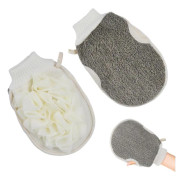 2-i-1 Exfolierande Loofah Kroppsskrubb - Bad- och Duschsvamp för Borttagning av Smuts och Död Hud