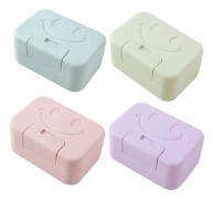 Resväska för tvål, vattentät, 4-pack med lock