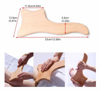Gymnastik Sport Helkroppsmassageapparat Trä Massage Roller Triggerpunkt Återhämtningsverktyg Djup Avslappningsutrustning Massagepinne Hälsovård