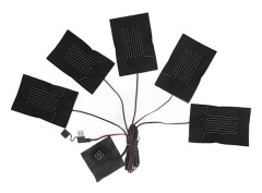 5 i 1 Elektrisk Väst Tyg Värmedyna 3 Lägen Temperaturjusterbar USB Värmedyna Vattentät Kompositfiber Värmedyna