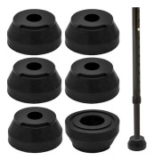 6-pack Cane Tips Replacement Screw Compatible with HurryCane Freedom Edition Walking Cane Non-Slip Replacement Feet Parts Cane Accessories