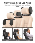 Car Headrest Car Headrest Children Car Headrest Adjustable 360° Rotation Sideways for Car Seats Ideal for Sleep