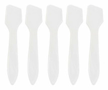 50 st DIY Kosmetisk Spatel Skönhetsverktyg Ansiktskräm Dispenser Makeup Mask (Transparent Mask Stick)