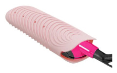 Värmebeständig silikonmatta för plattång, portabel värmematta för styling av locktång och varma vågor (Rosa)