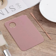 Akrylpalett med stång Makeup Blandade Verktyg Nagellack Blandningsplatta Foundation Ögonskugga Roséguld