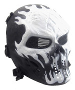 Airsoft-dödskallemask med PC-linser Taktiskt skydd Cosplay Ansiktsmasker