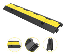 SucceBuy Kabelskydd Ramper 4 st 2-Kabels Gummi 101,6x24,6x5 cm