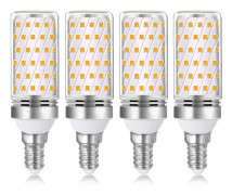E14 16w LED-lampa Varmvit 3000k 1600lm, Halogenlampa Motsvarande E14 100w 120w, AC 230v, Ej dimbar, 4st