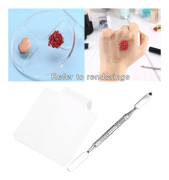 1st Sminkpalett Hand Kosmetiska Verktyg Blandning Nagelpalett Sminkblandning Akryl Nagelkonst Palett Polish Hållare Platta