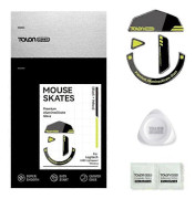TALONGAMES Glas Musfötter för Logitech G502 Trådlös Mus Anpassade Runda Böjda Kanter Mus Glas Skates