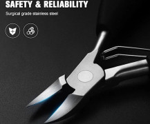 Precision Nagelknipsare för tjocka eller inåtväxta tånaglar - Fotvårdsspecialist Nagelknipsare - Professionellt stort nagelklippningsverktyg