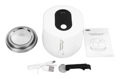 Portabel Mason Jar Automatisk Förslutare Elektrisk Vakuumförslutare Mason Jar Förslutare Vit (Levereras med Inbyggt Batteri)