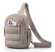 Lättviktig Flerfack Rese Sport Vandring Crossbody Sling Bag Camel Camel