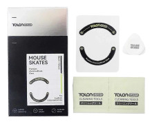 TALONGAMES Glas Musfötter Pad Mus Skates Rundade Böjda Kanter för G403 G603 G703 Gaming Mus Klistermärke 1 Set