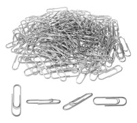 200 st Gem av papper 28MM Silver Metallklämmor för Kontorsmaterial Hem