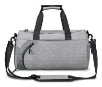Sport Gym Bag för kvinnor och män, Gym Duffel Bag med skofack och vattentäta våta fickor, Weekendväska för övernattningsresor Fitness grey