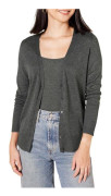 Väst - cardigan Essentials - AE18910850-CH-2X - Amazon Cardigan lätt med V-hals (Storlek Stort Tillgänglig) Kvinna