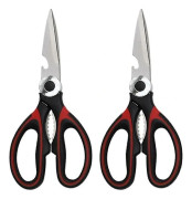 QU-2-pack kökssaxar i rostfritt stål, A