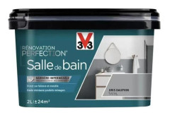 Målning Badrum V33 Renovering Perfektion Grå delfin 2 L