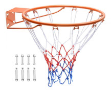 Basketfälg, väggmonterad basketbåge, Heavy Duty Q235 Flex Rim, 18" hängande för barn och vuxna, inomhus och utomhus.