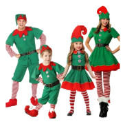 Juldräkt för föräldrar och barn, Tomte-dräkt för småbarn, Juldräkt för småbarn, Tomtedräkt Women 90CM