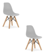 Valora ZUBI Stol Ergonomisk Grå för Barnrum x2