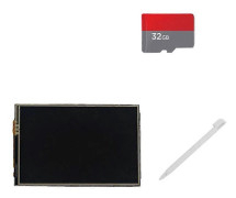För 5 Touch Screen Kit 3,5 tums skärm 60fps Uppdateringsfrekvens ABS-fodral Kylfläns med 32G TF-kort för P