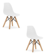 Valora ZUBI Ergonomiska Barnstolar med Vita Bokben x2