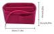 Handväska Organizer Insats Filtväska Handväska Tote Organizer Formare för Neverfull tote-Perfekt Rose red 30*17*18