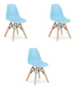 Valora ZUBI Stol Ergonomisk Blå för Barnrum x3