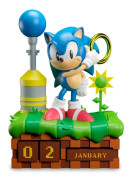 3D evighetskalender med Sonic the Hedgehog-design