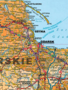 Polen 1:800 000. Laminerad väg- och administrativ karta. 2025 års upplaga. ExpressMap