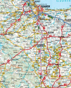 Polen 1:715 000. Vägkarta. Publicerad 2025. Demart