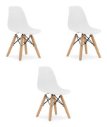 Valora ZUBI Ergonomiska Barnstolar med Vita Bokben x3