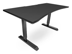 Svive Altair Gaming Desk matt svart med svarta sömmar