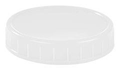 1 st Bredmunnat Mason Jar Lock med Tätningsring Slitstarka PP Förvaringslock för 2,7 tums Glas Mason Jar 70mm vit