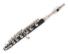 C Piccolo Flöjt Instrument Tonart C Student Skolband Orkester för Nybörjare med Rengöringskit