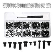 (Silver) 500 st Universal Skruvbox Kit Laptop Stål Legering För IBM HP Sony Dell Lenovo Samsung Med Skruvmejsel Money