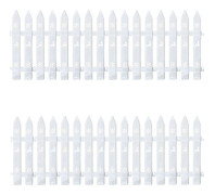 Dekorativt staket juldekorationer Juldekorationer Julgransstaket Vitt staket Plaststaket Skarvningsskyddsräcke