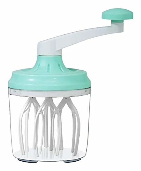 Äggvisp & Separatorer Plast Vevvisp Mixer för Hemmet - Multifunktionell Äggvisp Mjölkskummare - Grön eller Turkos - 11 x 11 x 20cm