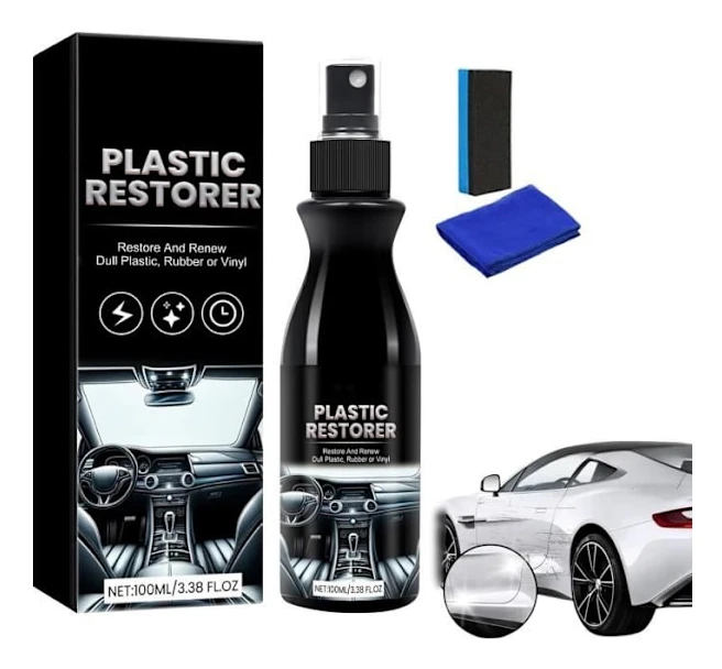 Bilbeläggningsspray, Bilbeläggningsmedel, Exteriör Bilplastrestaurerare, Plastrestaurerare