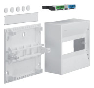 Hager minikapsling 1x8 moduler GD108N utanpåliggande