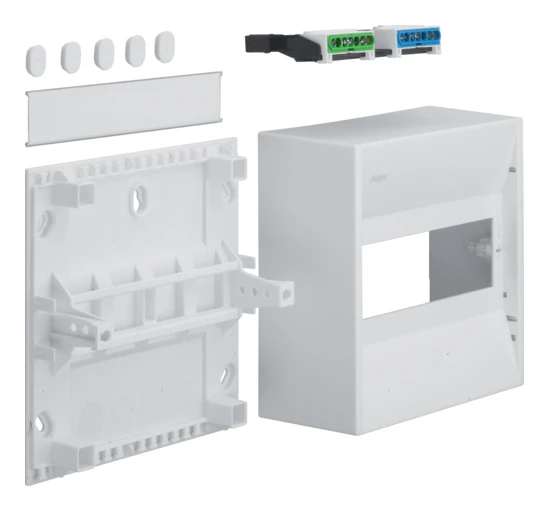Hager minikapsling 1x8 moduler GD108N utanpåliggande