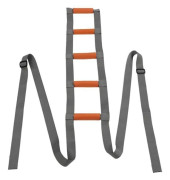 SALUTUYA Sängstege med handtag, sittstöd, sängstödsrep, grå orange