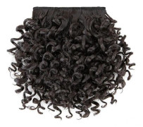 Dark Brown 15 cm Afro Bangs Curly Bangs Extensions Clip in Bangs