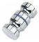 Aluminium Alloy Door Knob for Shower Doors, Round Door Handles for Glass Bathroom Doors and Sliding Doors