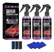 Bilbeläggningsspray, 3 i 1 Högt skydd Snabb bilbeläggningsspray, Multifunktionell keramisk bilbeläggningsspray, Nano Coating Pro Spray