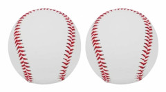 2 st vuxen baseboll mjukt läder sport träning och träning softball PU läder baseboll sydd T boll lämplig för spelträning träningsspel